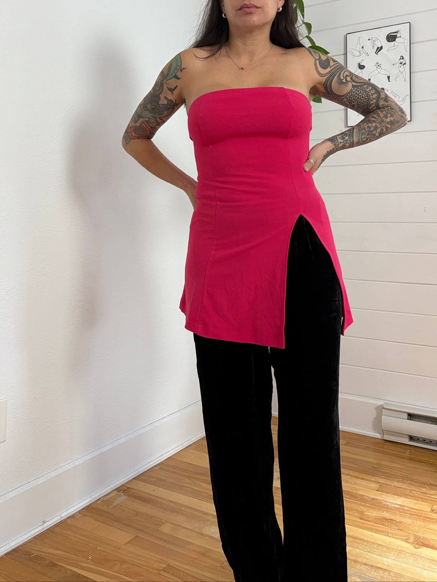 Robe courte fendue Miscreants Cupid Taille S/M