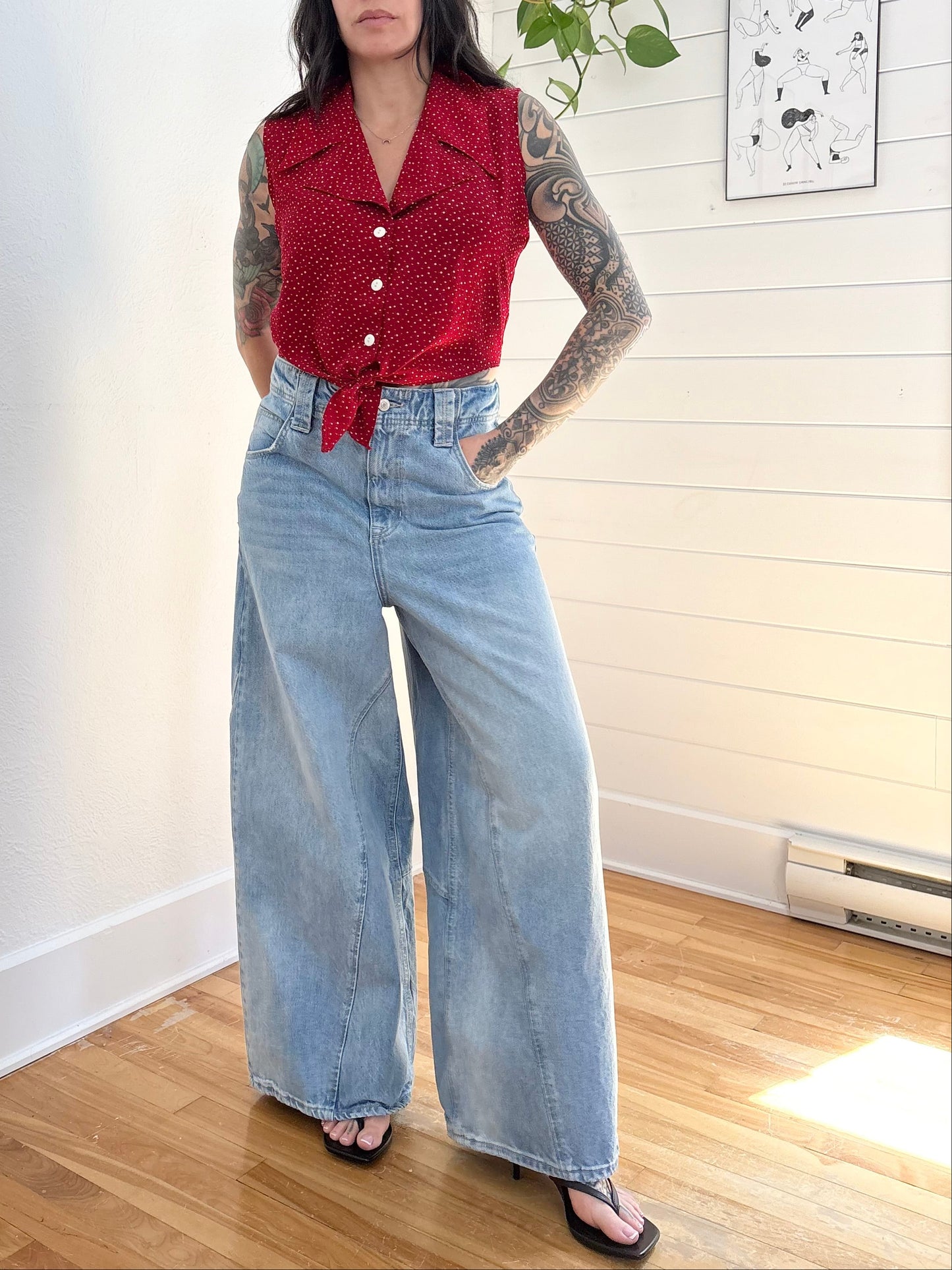 Jean large Free People chill vibes W28/29
