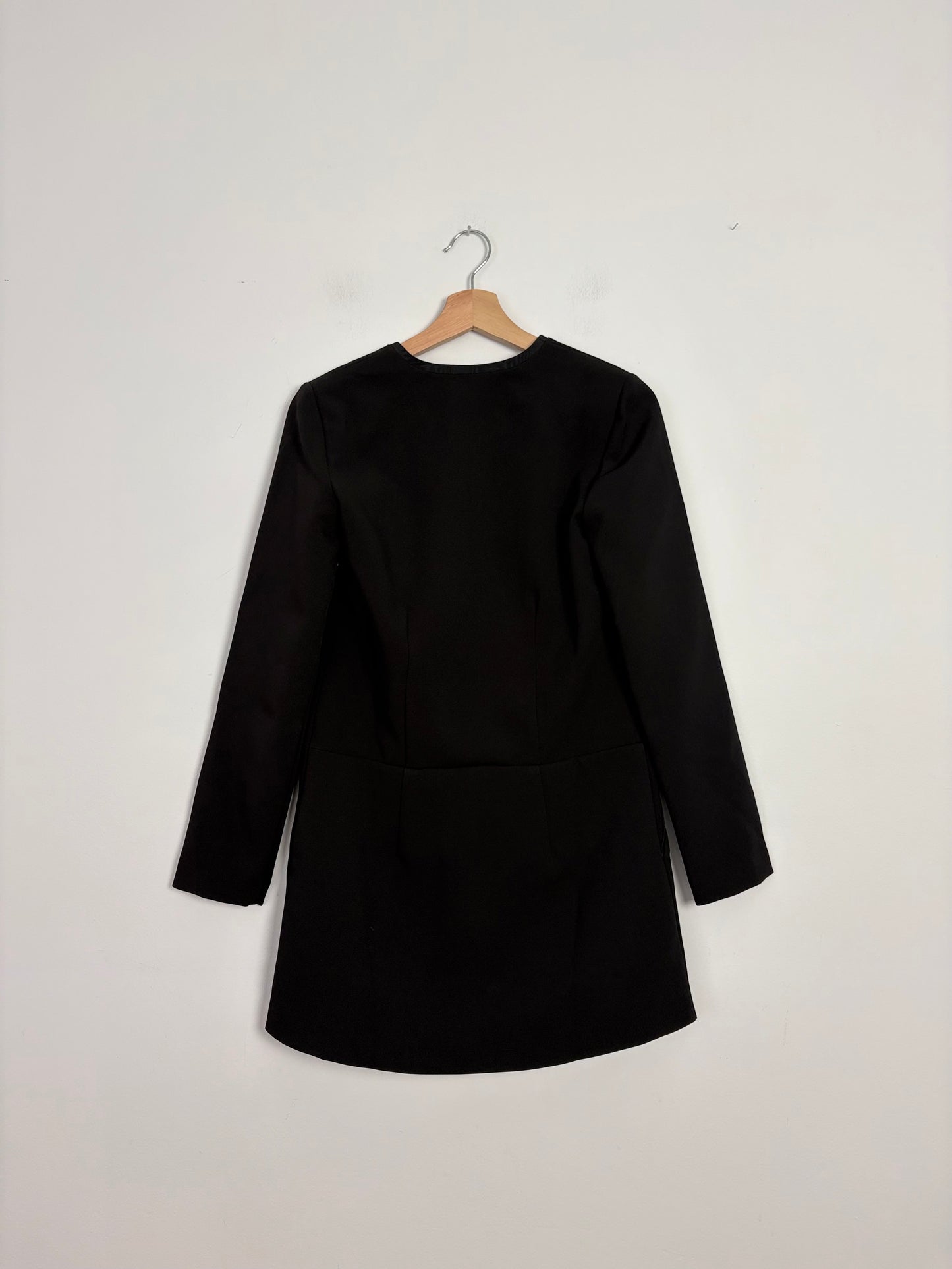 The kooples crossover drop waist mini dress small