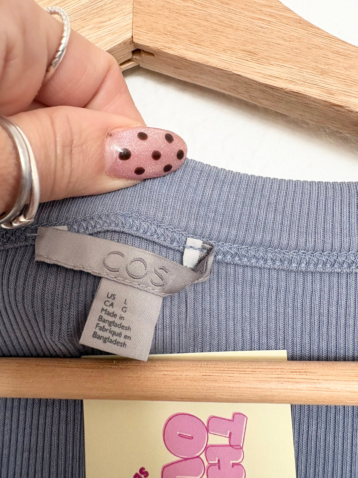 Robe longue côtelée COS Taille L