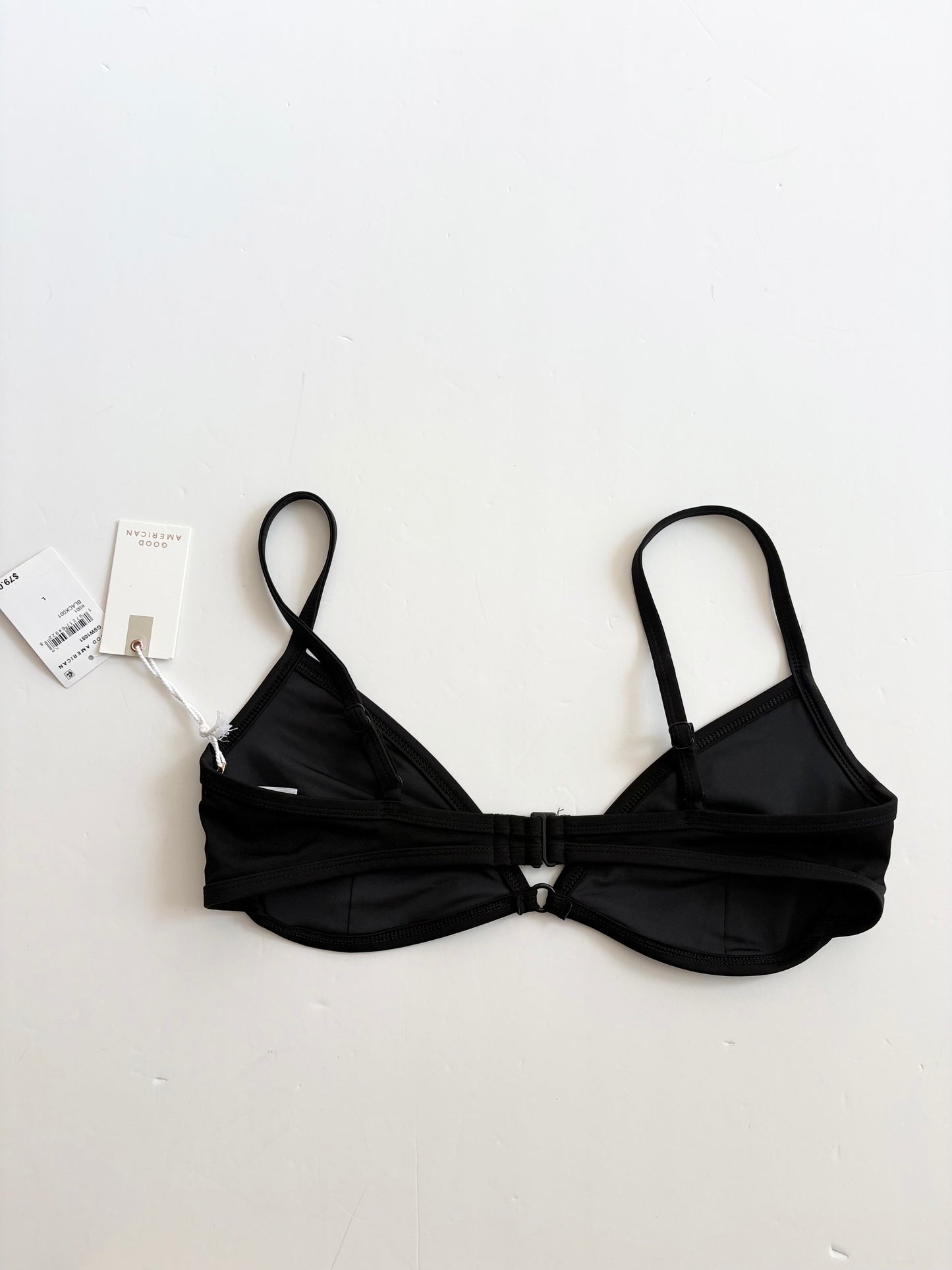Haut de bikini triangle américain noir L/XL