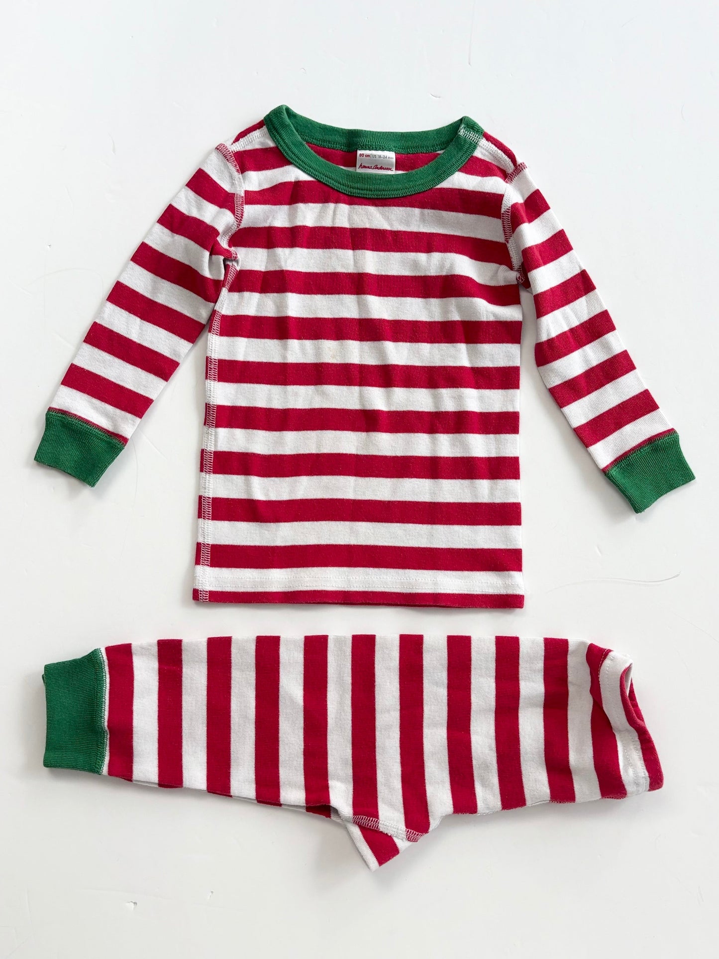 Hanna Anderson stripe pyjamas 18/24 months