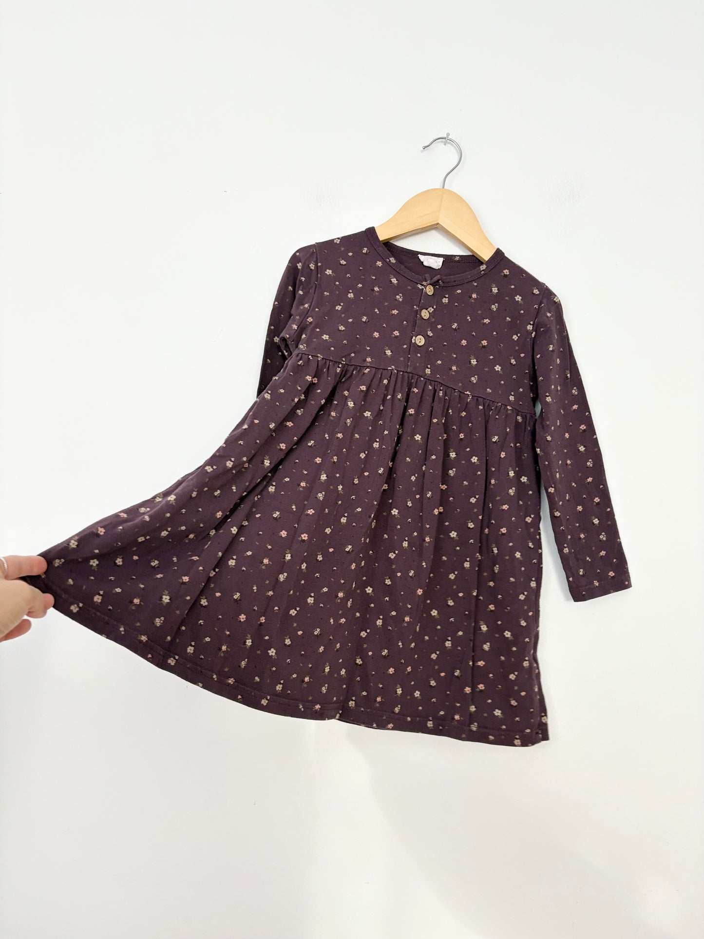 Jamie Kay floral winter dress 4Y