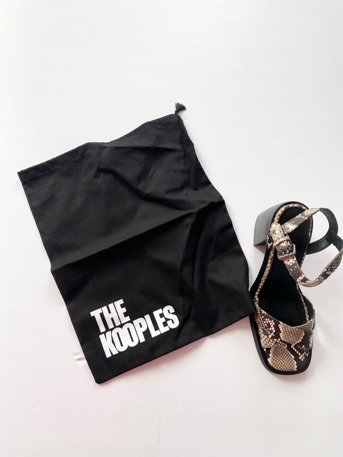 The kooples heel snake leather sandals EUR37
