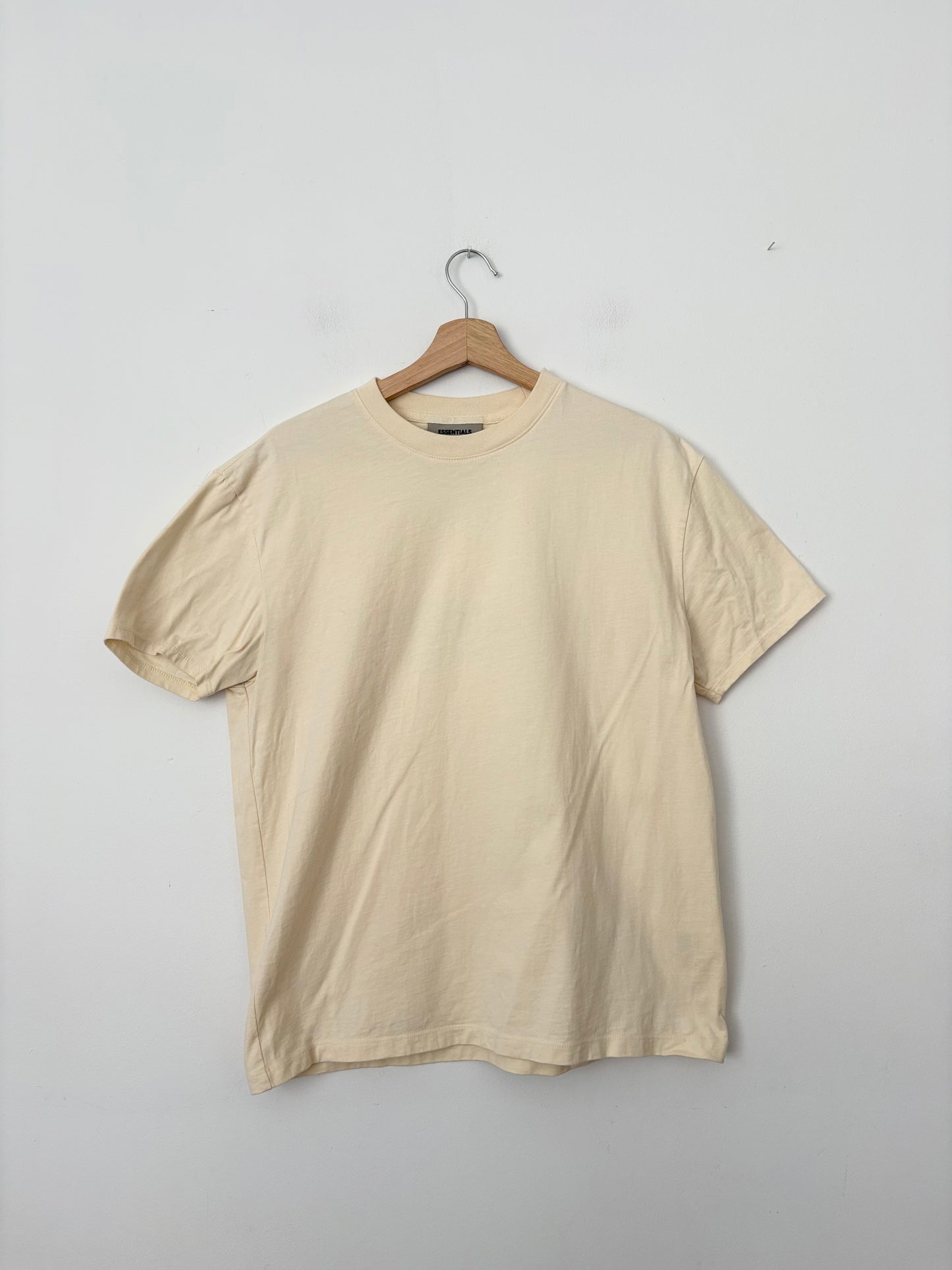 T-shirt Essentials Fear of God avec logo crème au beurre, tailles XS-M