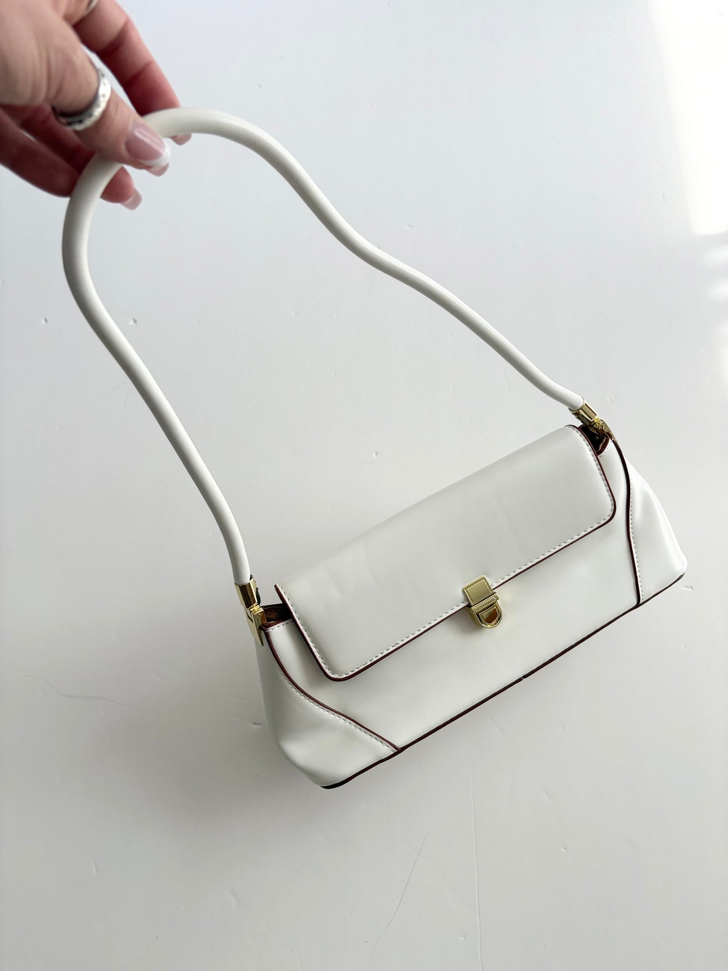 8 other reasons french bag in white