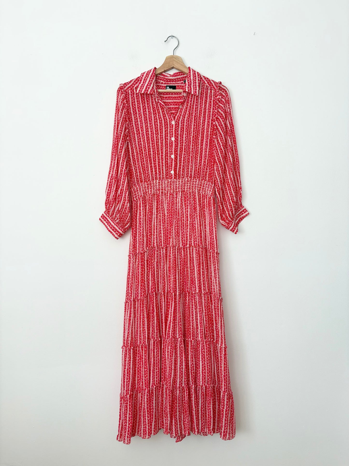 The Kooples floral print stripe dress M/L
