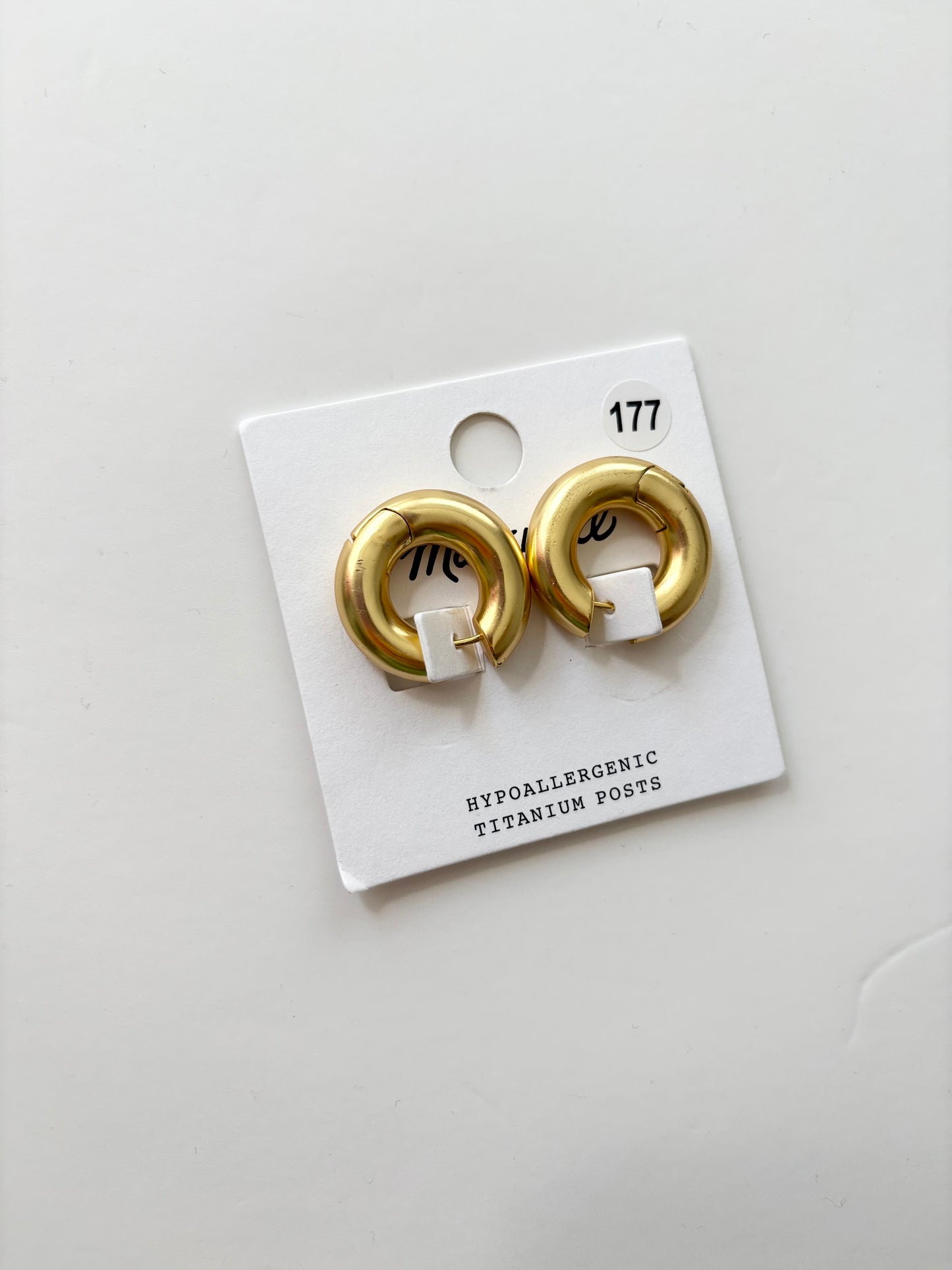 Madewell chunky donut medium hoop earrings