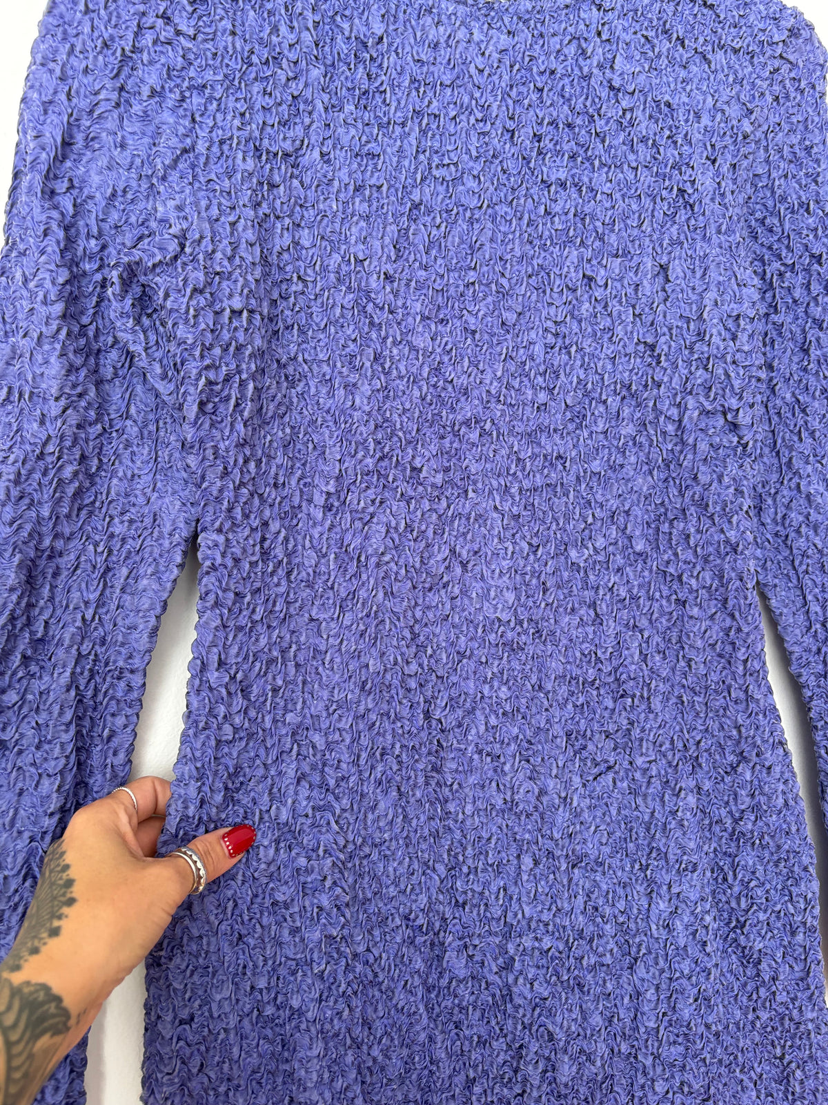 SAMSOE SAMSOE Bianca long sleeve crinkled dress Medium