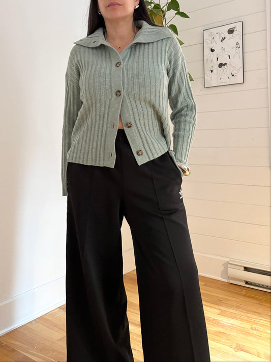 Madewell oversized collar wool blend cardigan S/M