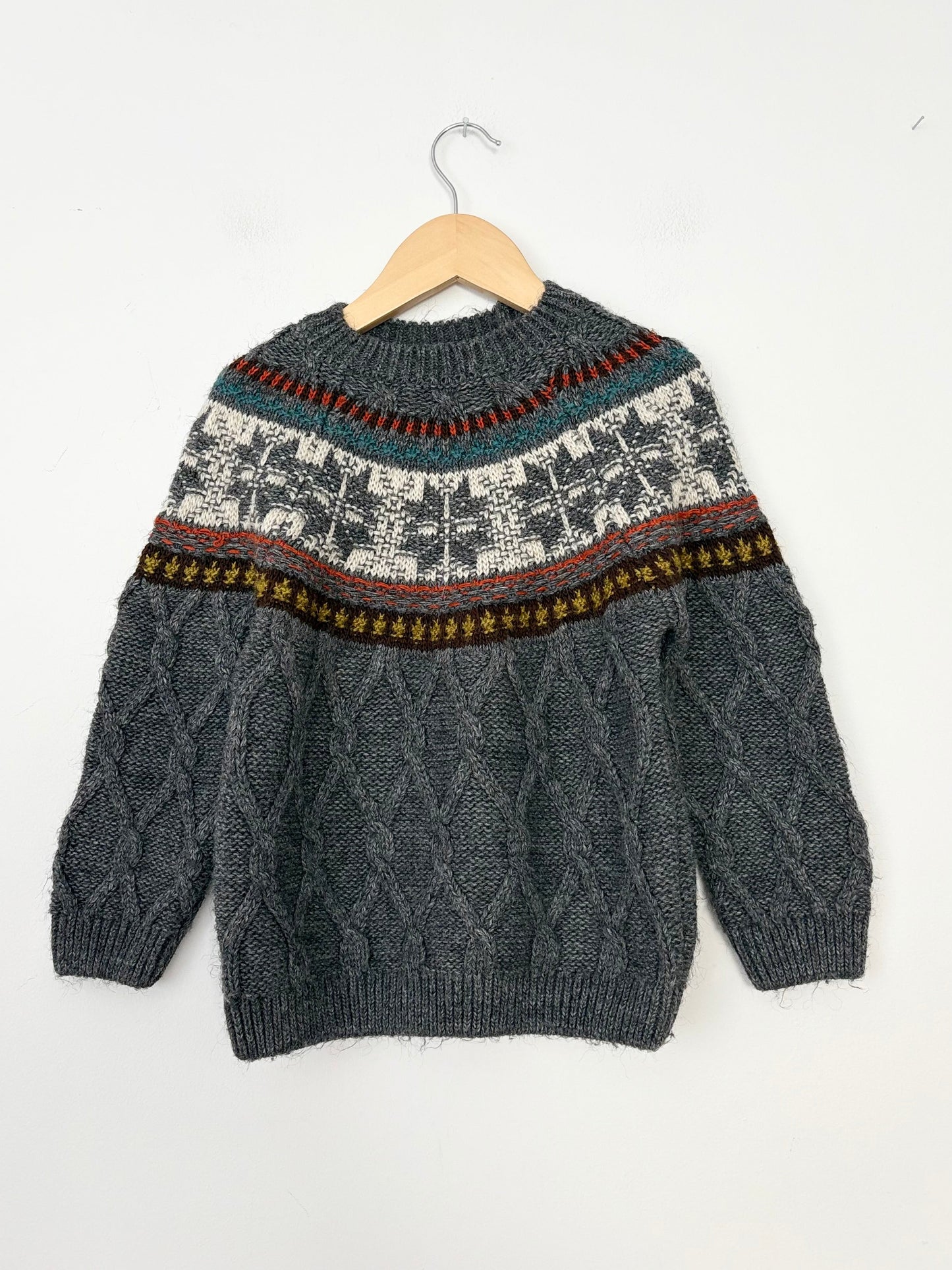 Pull Zara en maille torsadée 4/5 ans
