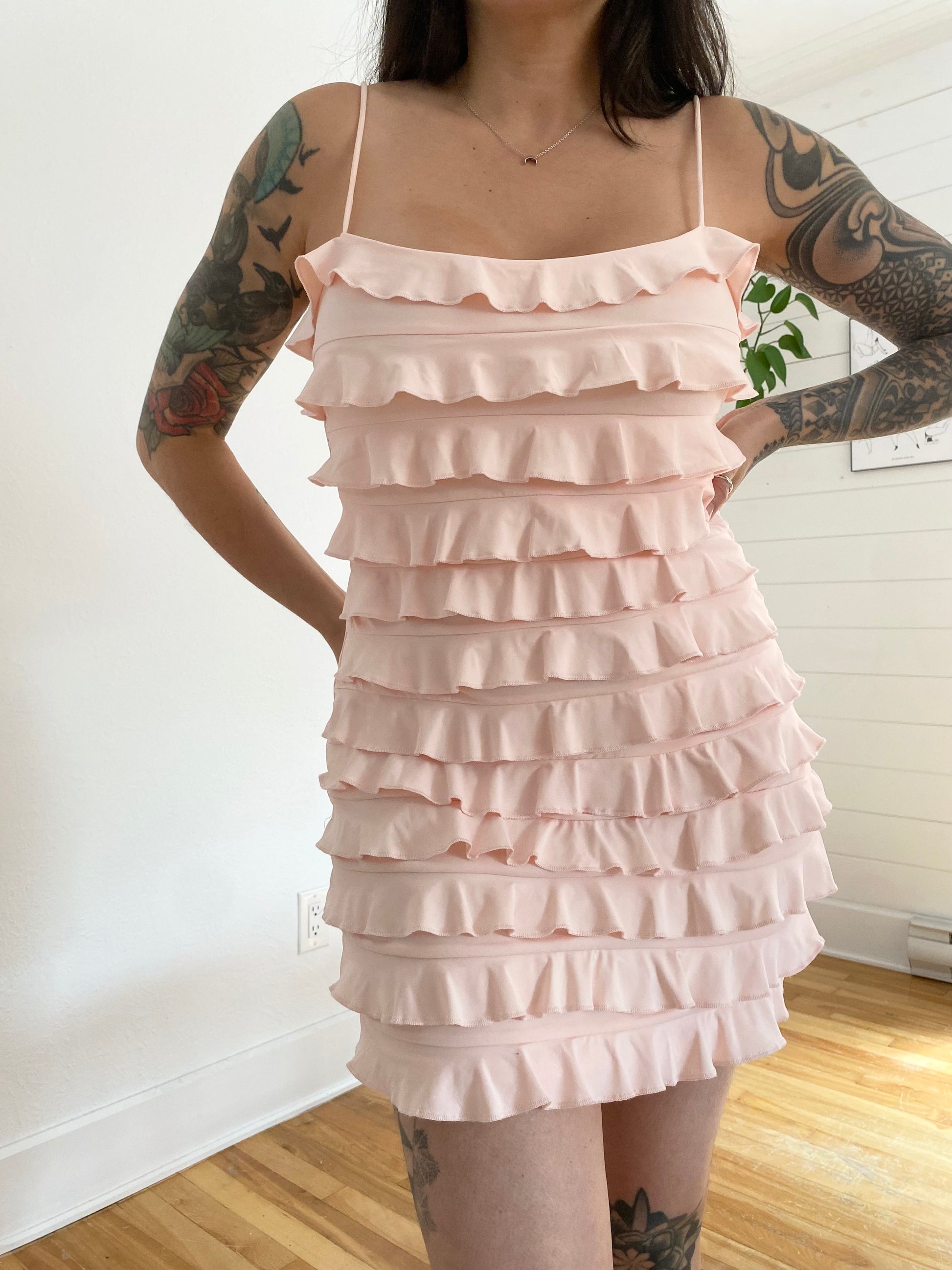 nadya ruffled mini dress Edikted Women's Nadya Ruffled Mini Dress