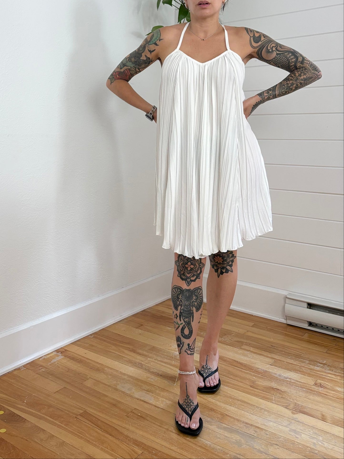 LBLC The label mini robe plissée Norma Taille M