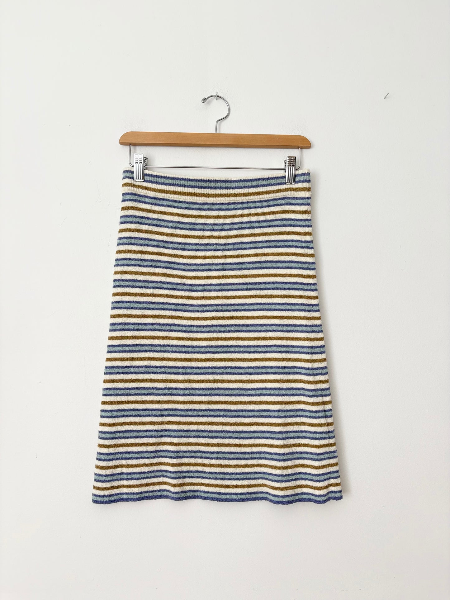 Ensemble jupe mi-longue en bouclé rayé Rebecca Taylor S/M