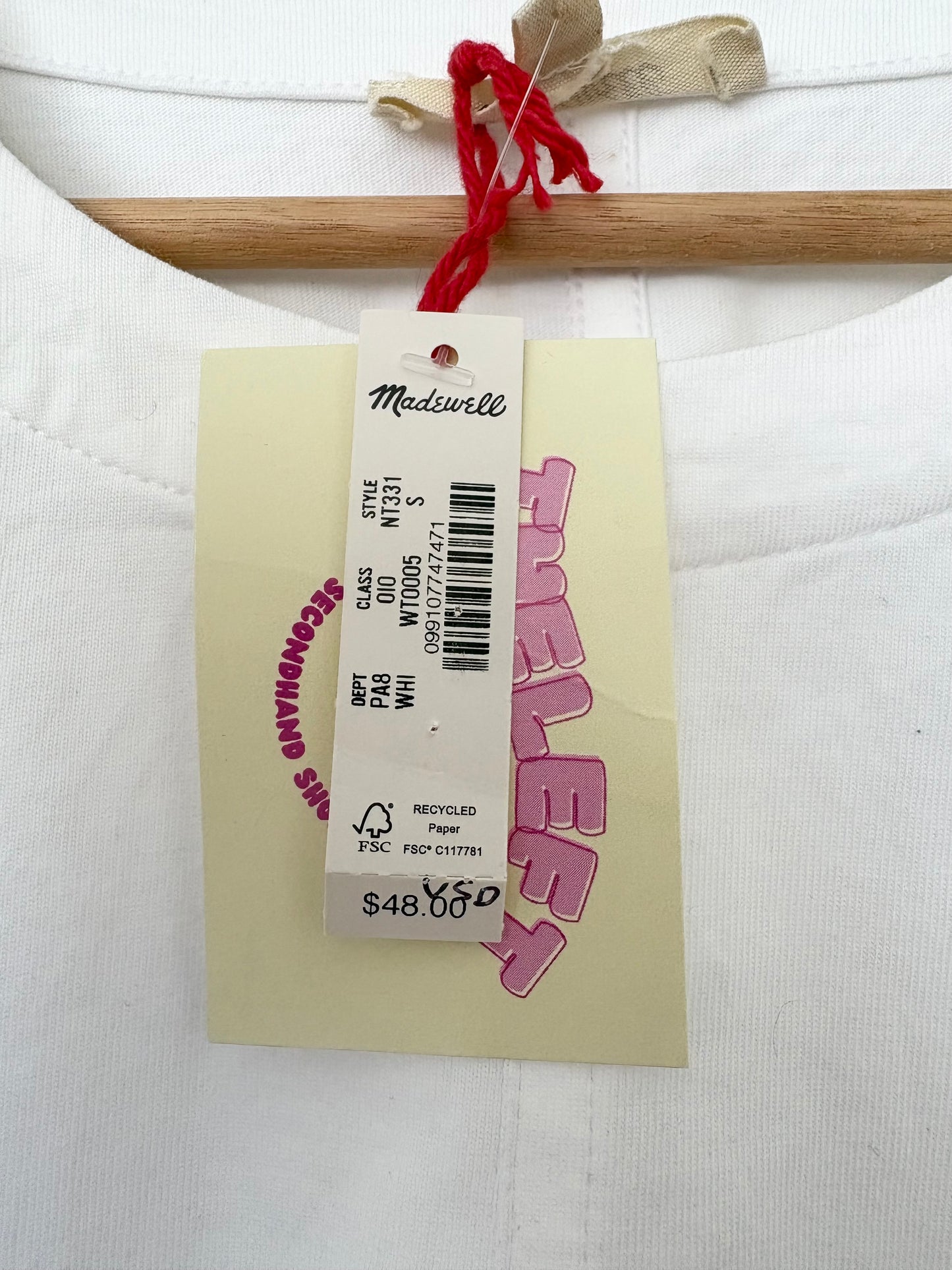 T-shirt à manches bouffantes Madewell, taille S