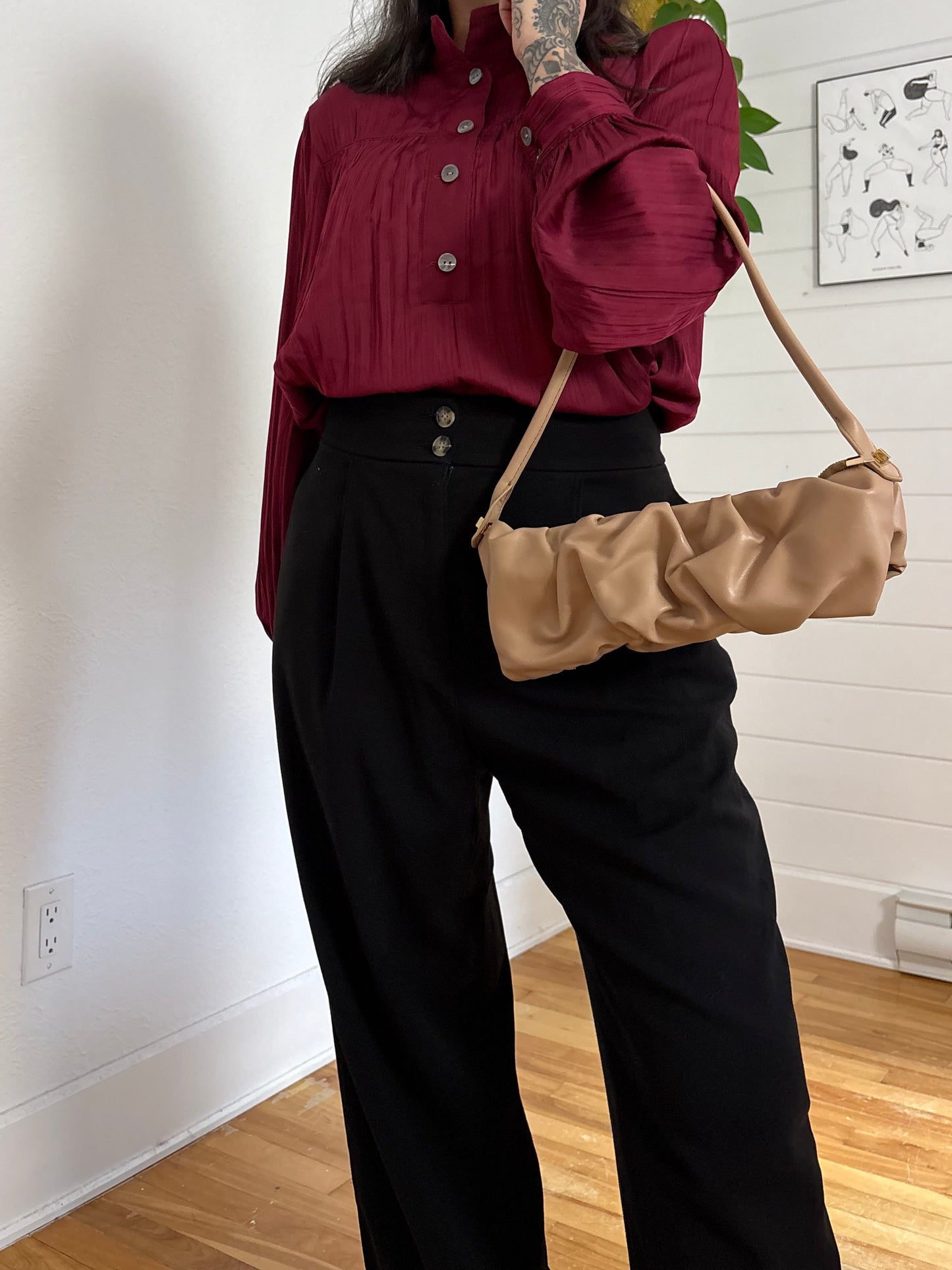 8 other reasons puff shoulder baguette bag