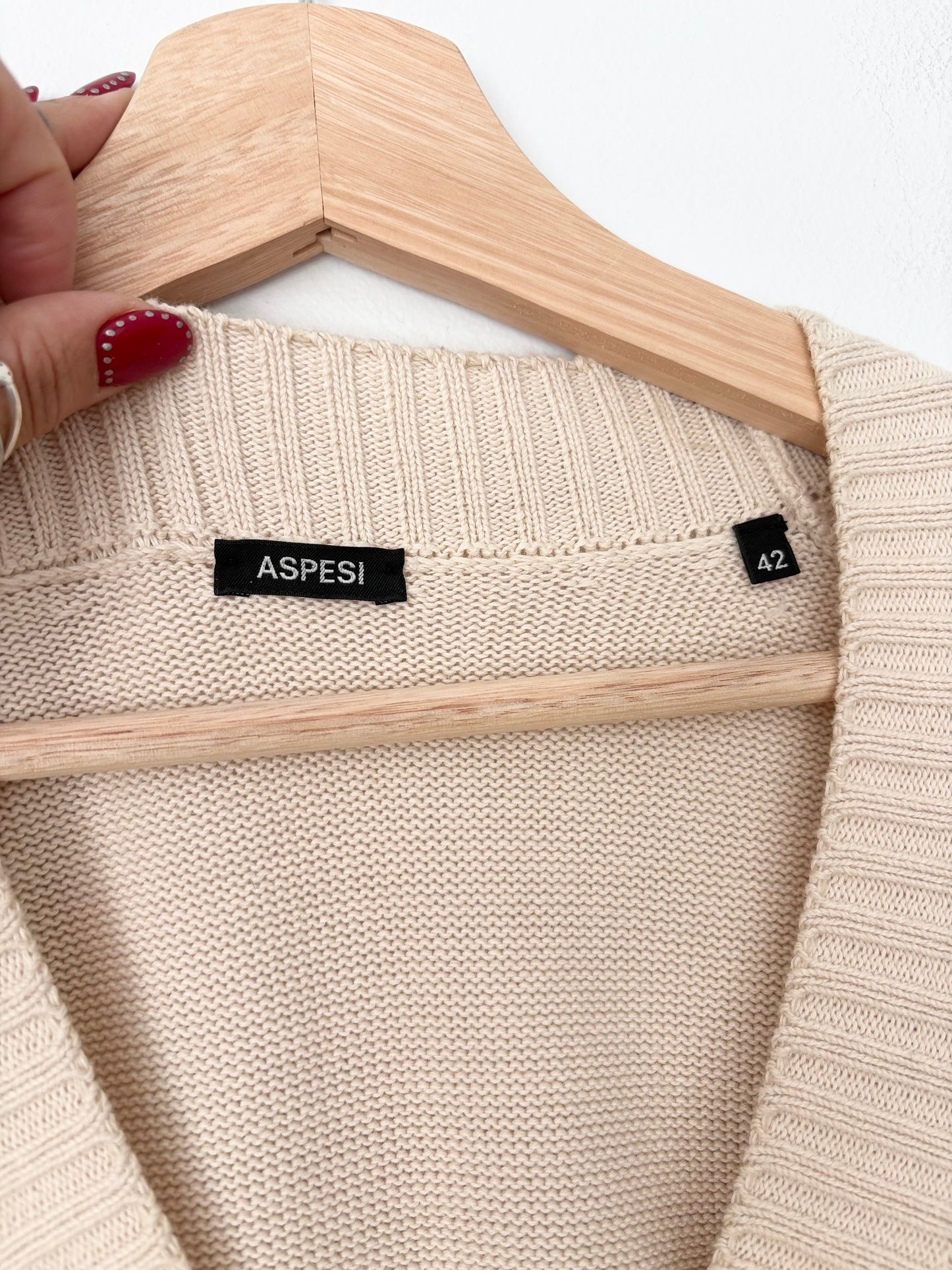 Aspesi cotton sleeveless sweater vest M/L