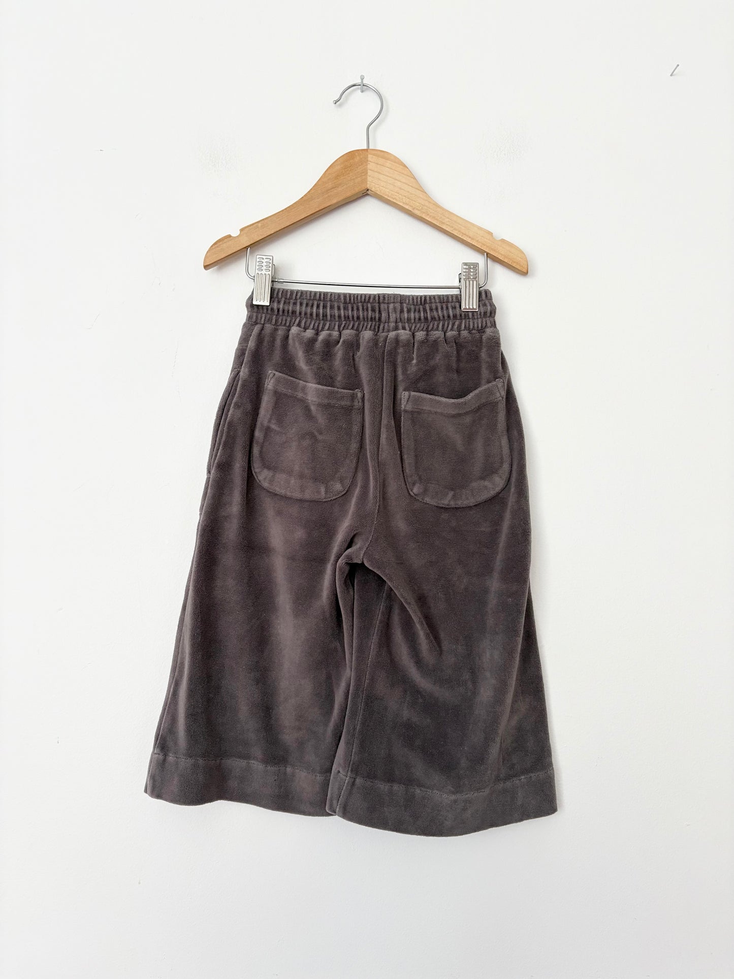 Nadadelazos velvet wide leg pants 3/4Y