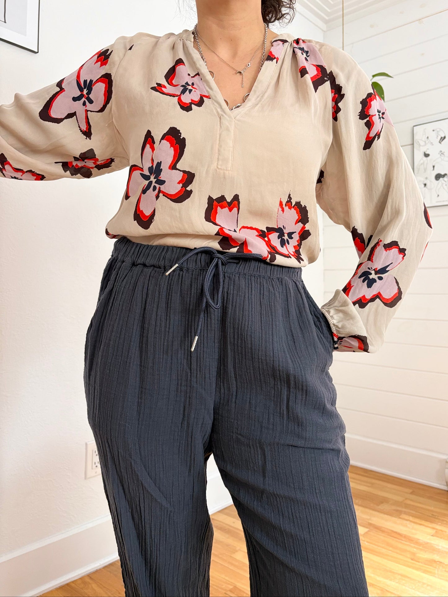 Chemisier en soie fleuri A.L.C Jules S/M