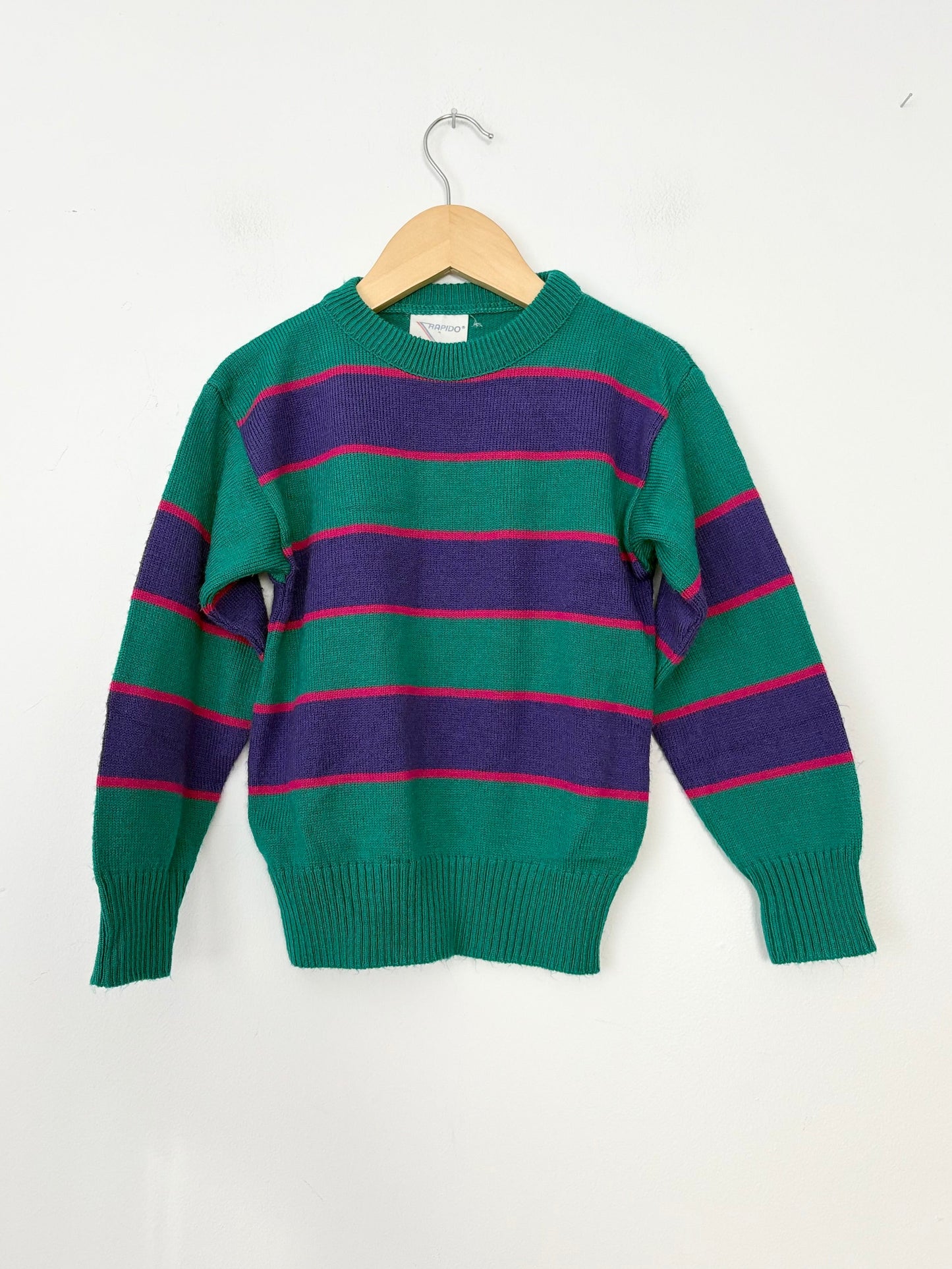 Vintage stripe knit sweater 4Y