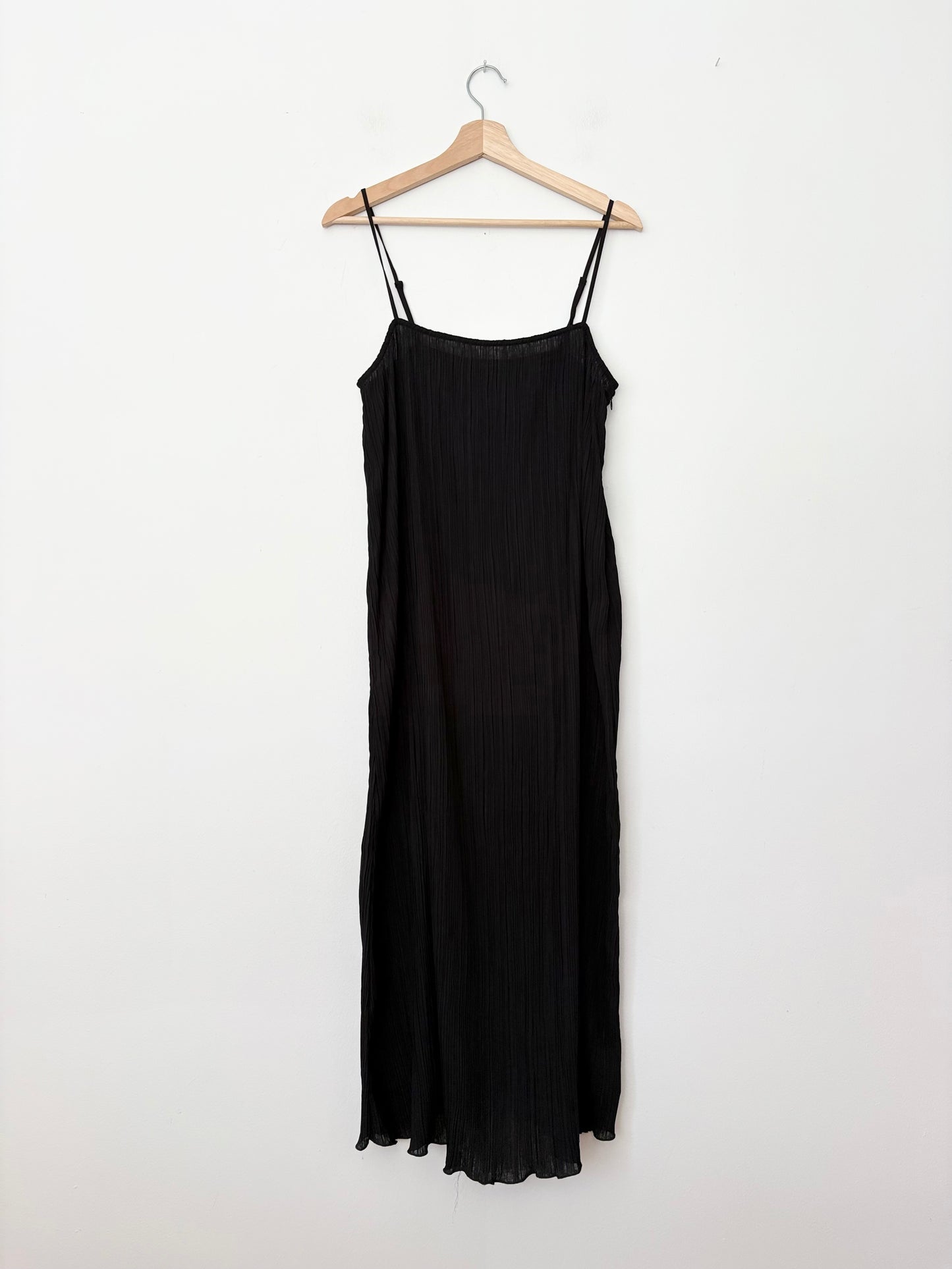 Robe plissée Goldie noire Madewell taille M