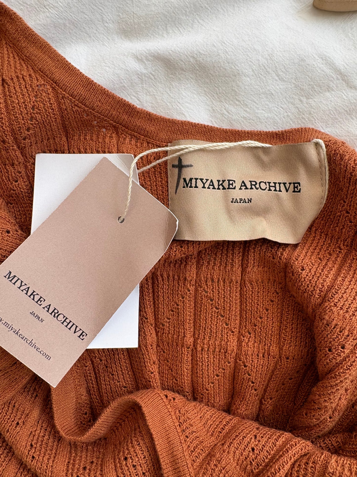 Issey Miyake Archive fringe knit midi dress Small
