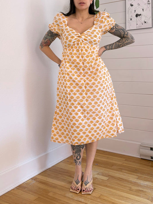 J.Crew twist front midi dress Medium