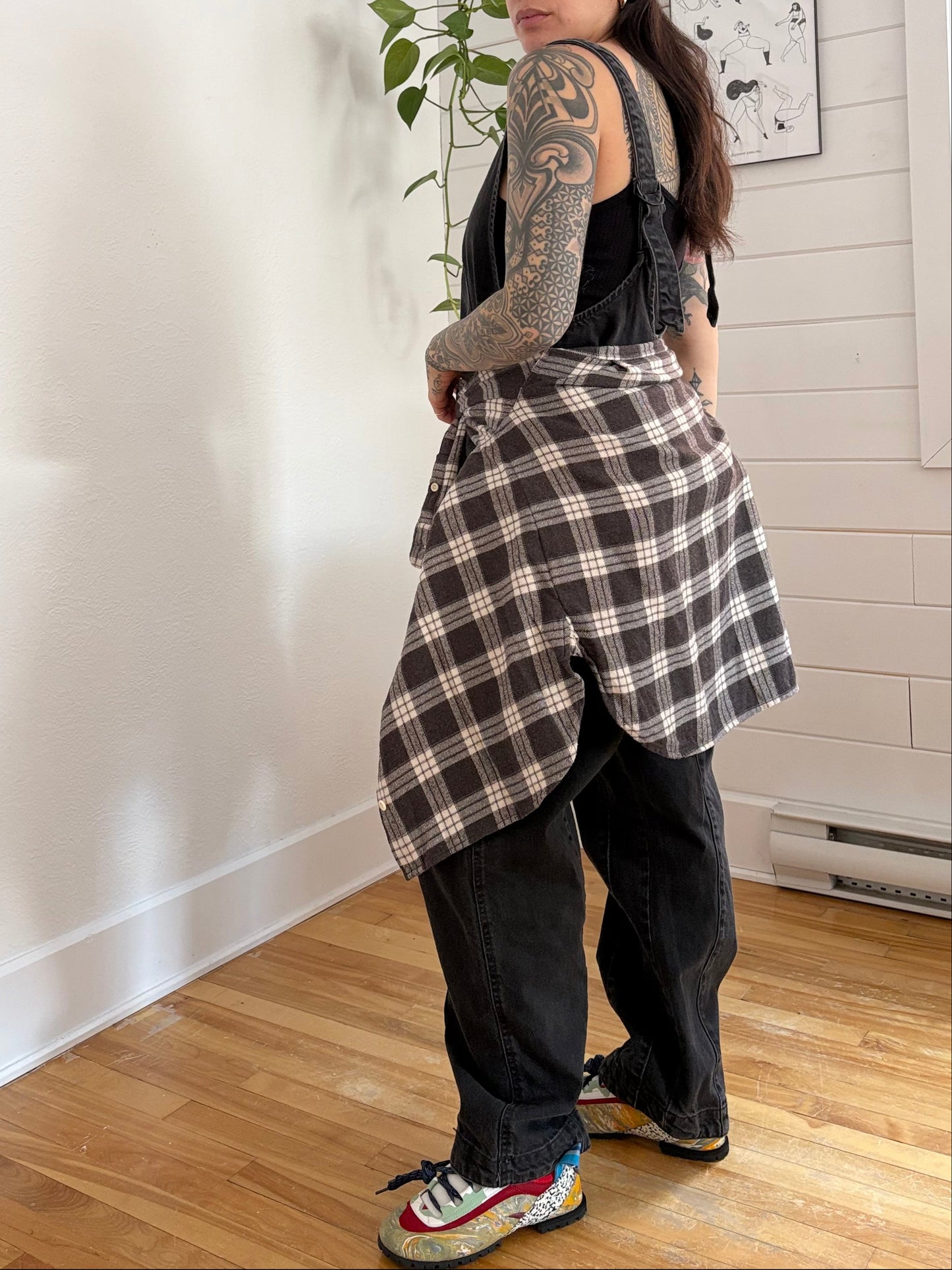 Madewell Oversized Ex-Boyfriend Swing Shirt in Pinella Plaid Medium