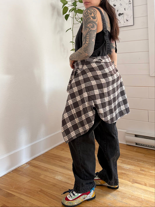 Chemise oversize Madewell Ex-Boyfriend Swing à carreaux Pinella, taille M