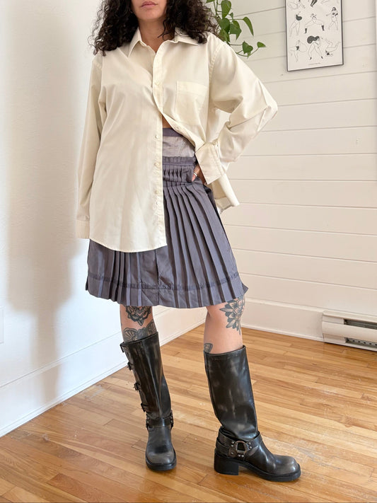 Y2K BCBG Runway silk pleated skirt XS/S