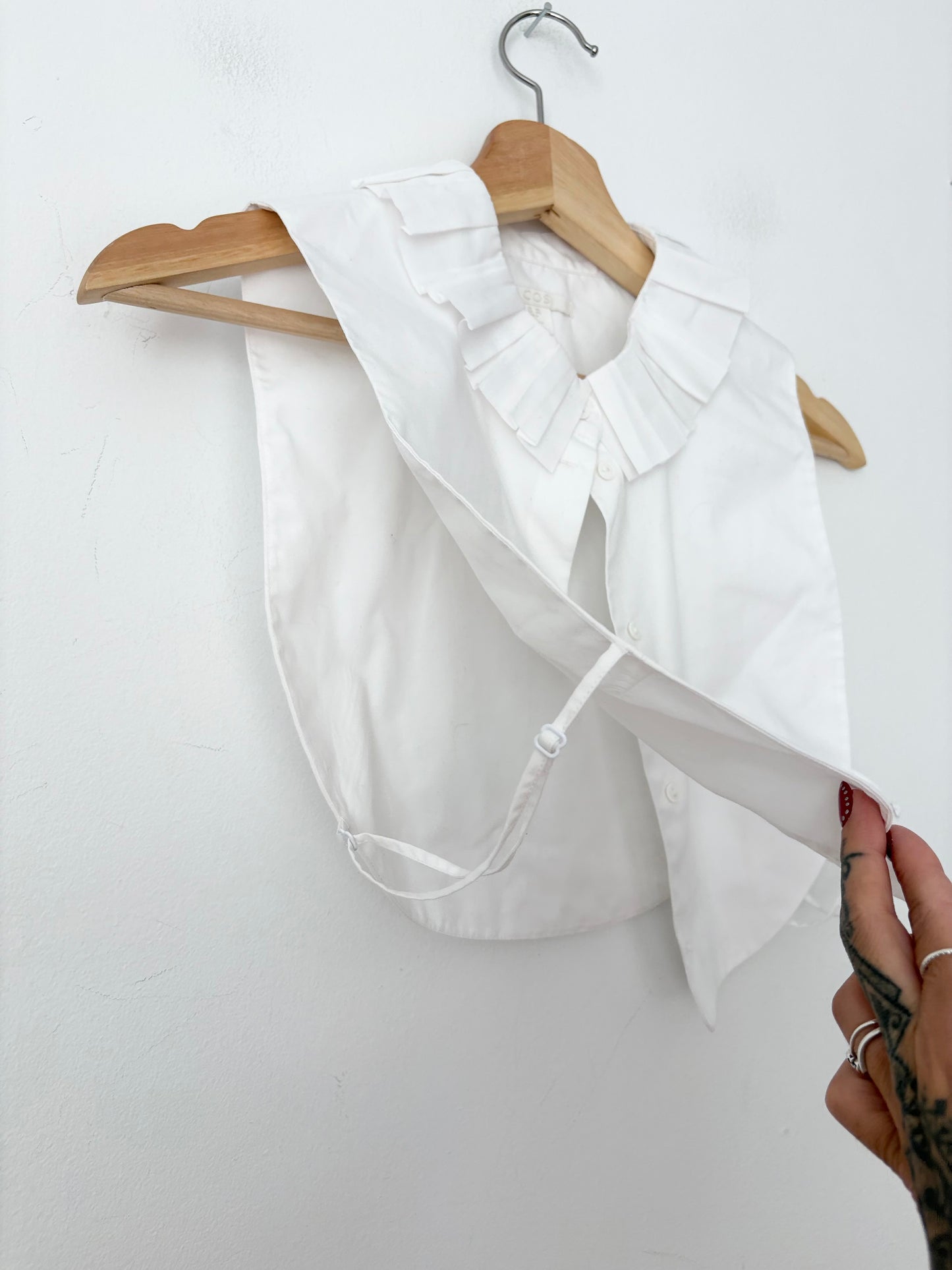 COS detachable pleated ruffle collar M/L
