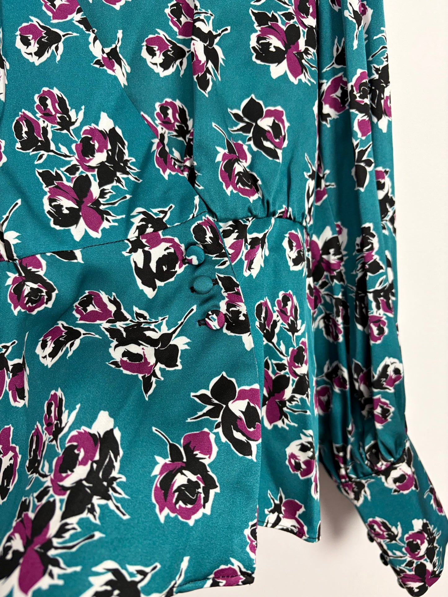 The kooples floral crossover printed blouse Large