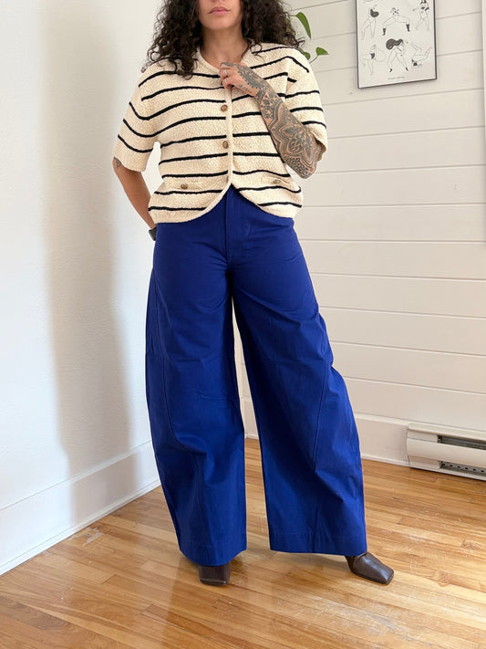 COS deconstructed barrel leg pants w28