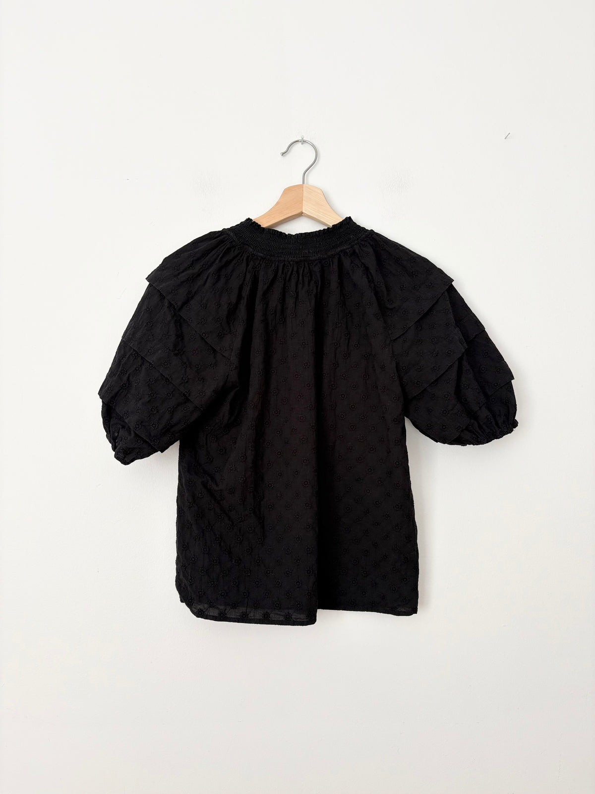 Rails Paris pleated sleeve blouse Small