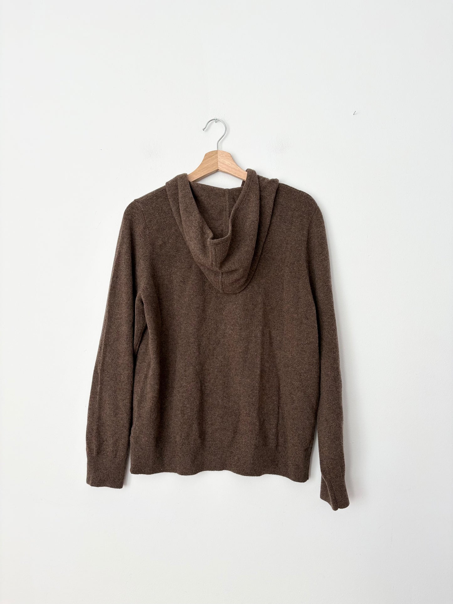 Sweat à capuche zippé Quince Cashmere, taille L