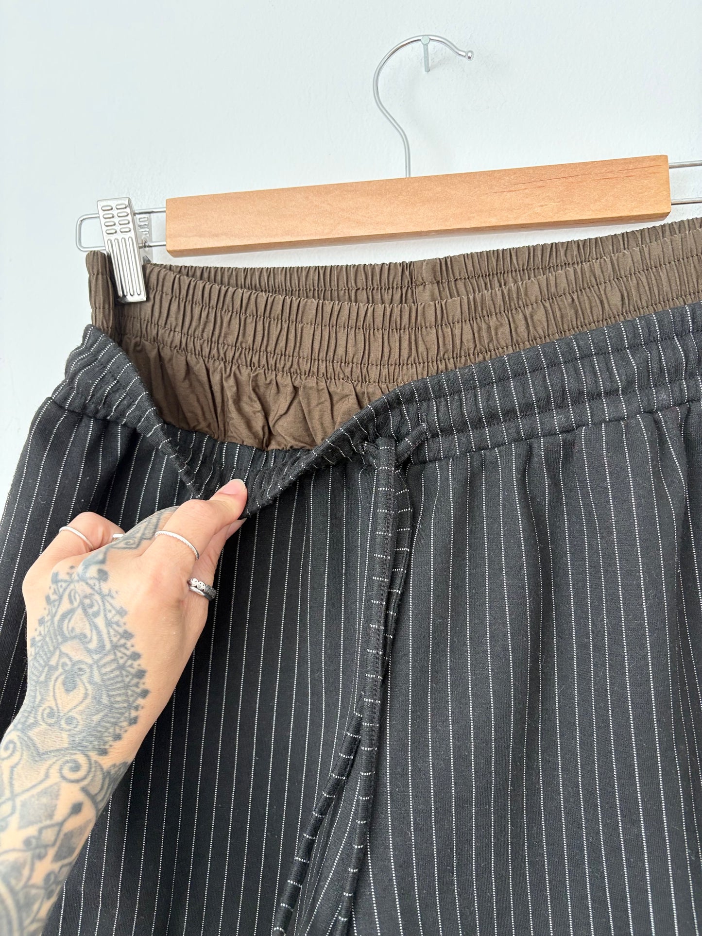 Zara pinstripe boxer shorts Medium