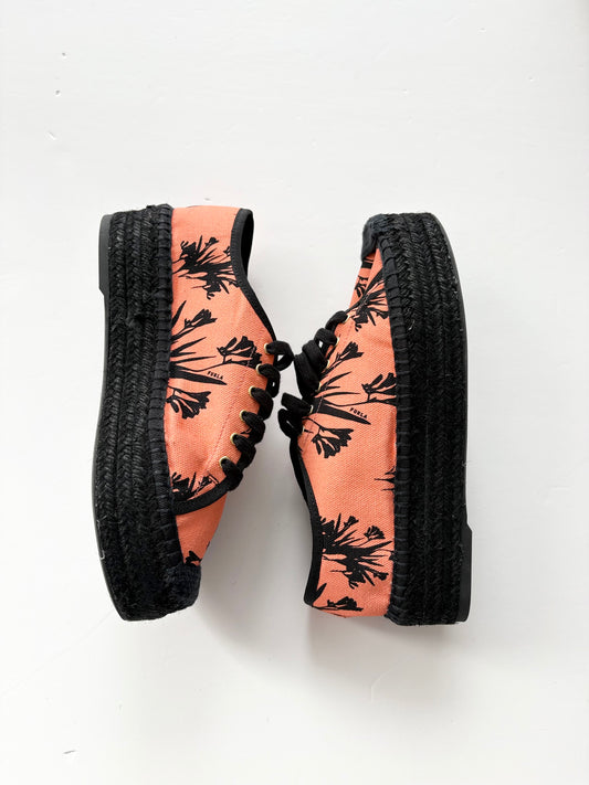 Furla easy espadrille in toni anrancio US7