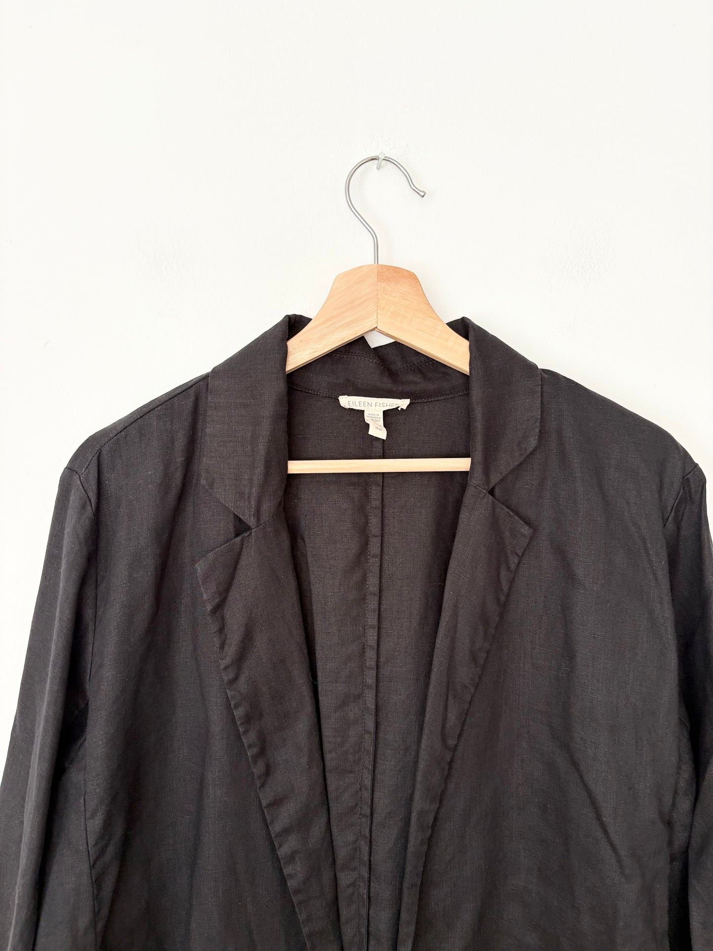 Blazer long en lin biologique Eileen Fisher, taille M