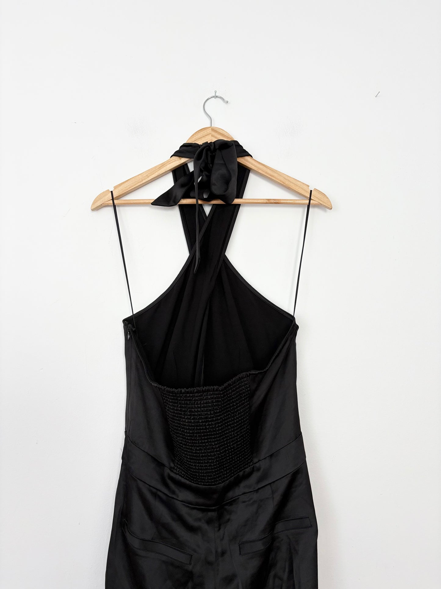 Paige Alimara wide leg satin jumpsuit Large