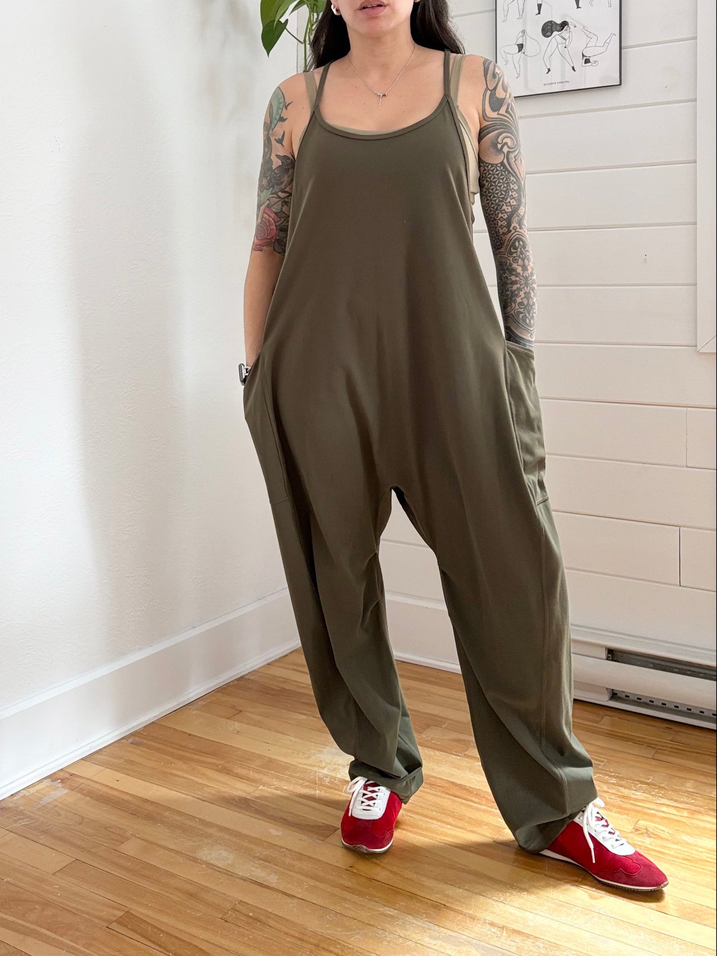 Aritzia golden butter breakaway jumpsuit M/L