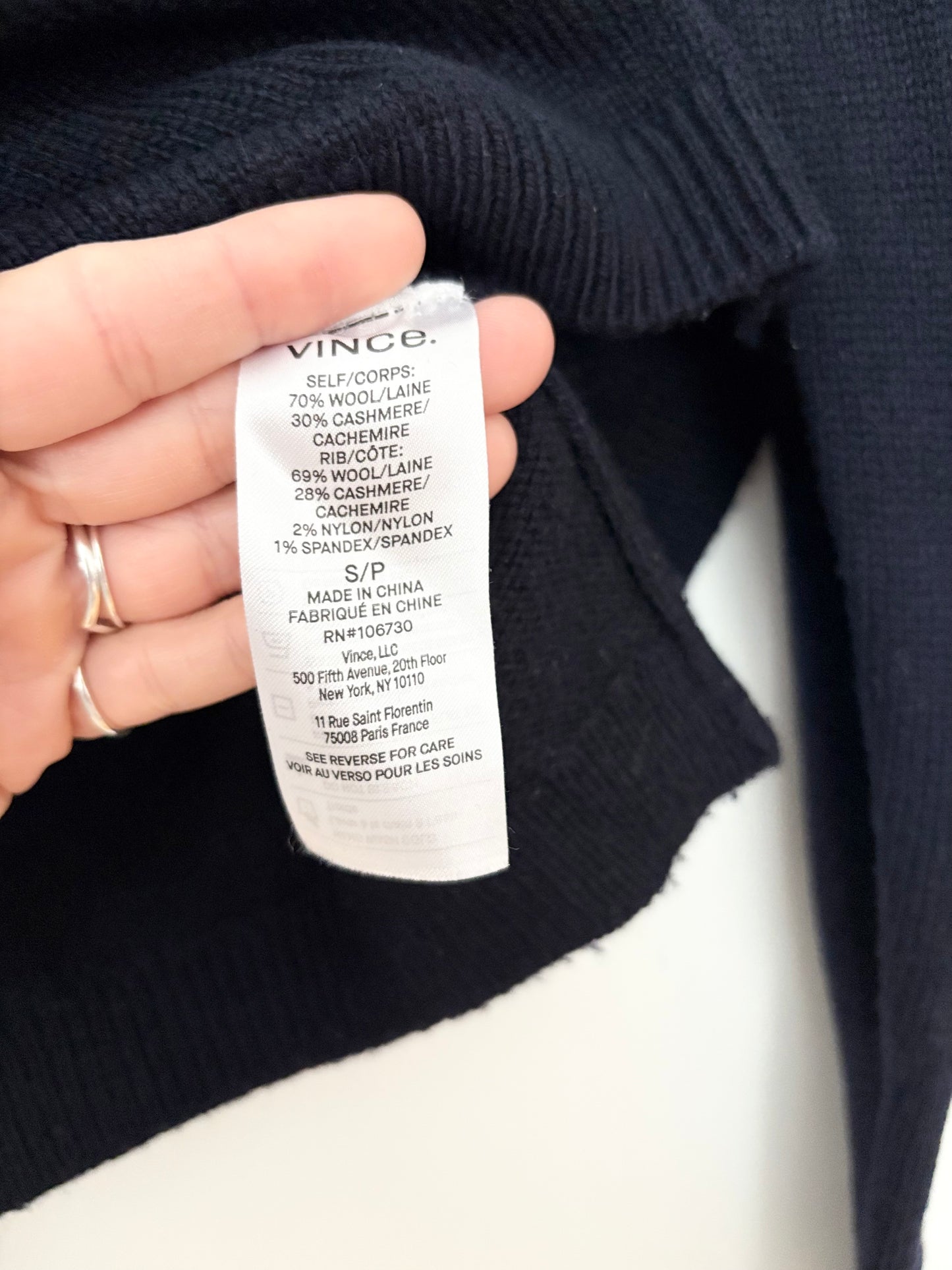 Pull Vince en laine et cachemire, taille S