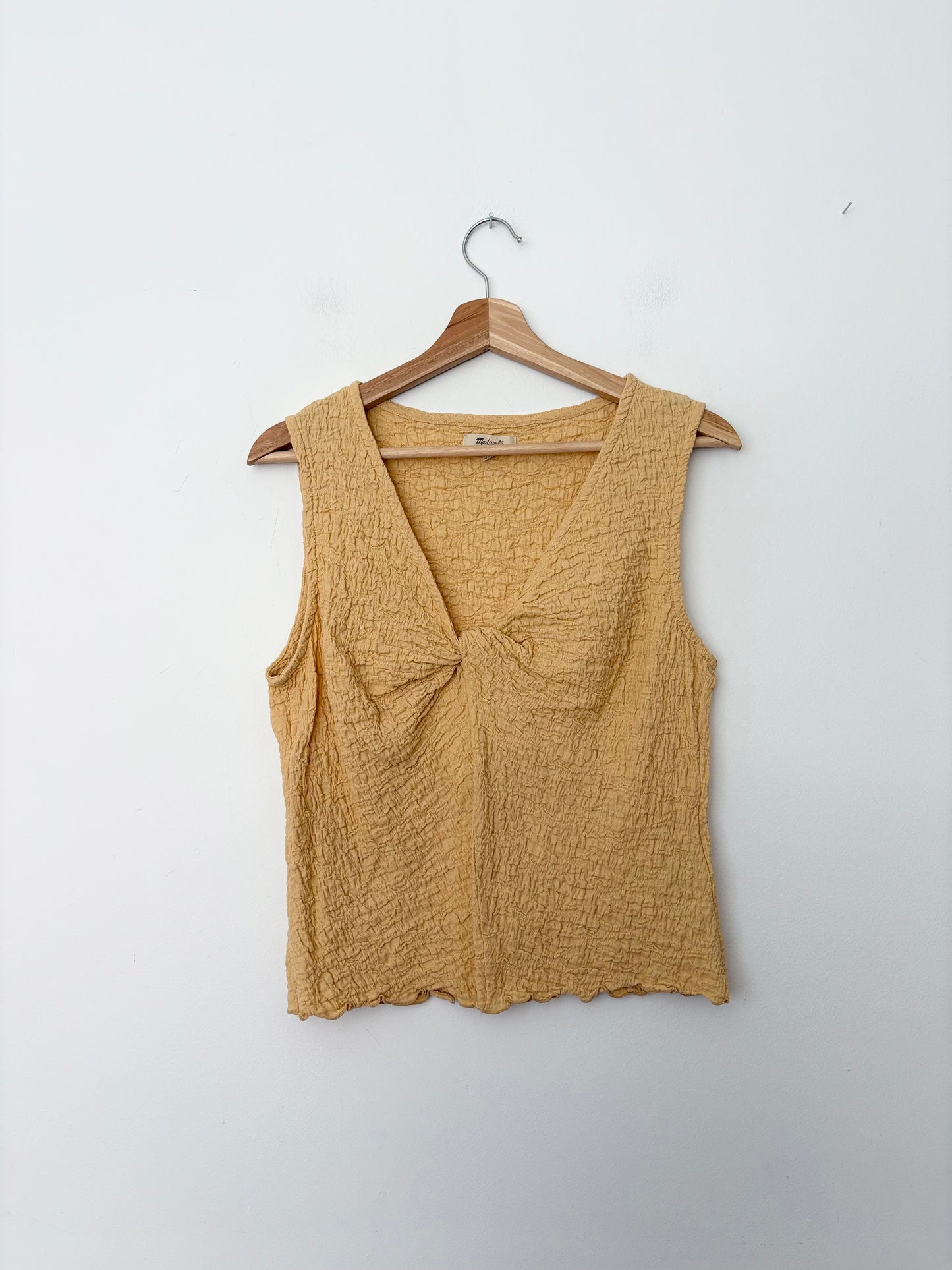 Haut torsadé en maille pop-corn Madewell, taille L