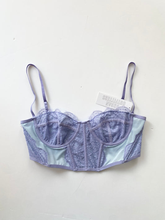 Haut bustier semi-transparent en dentelle Urban Outfitters M/L