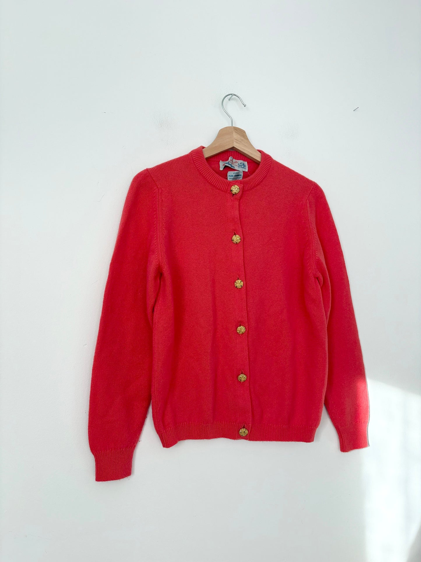 Cardigan vintage en cachemire, taille S/M