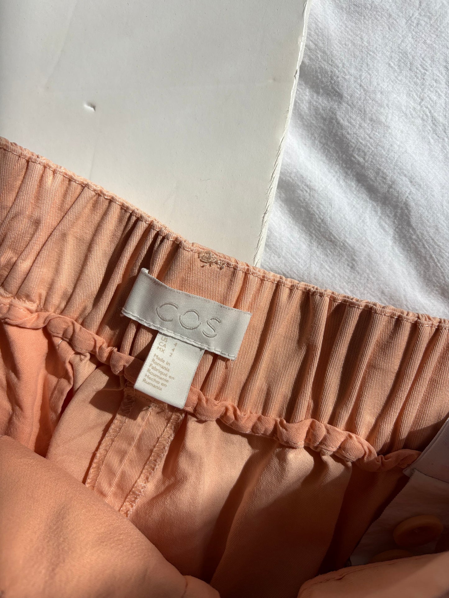 COS peach tapered balloon pants Small