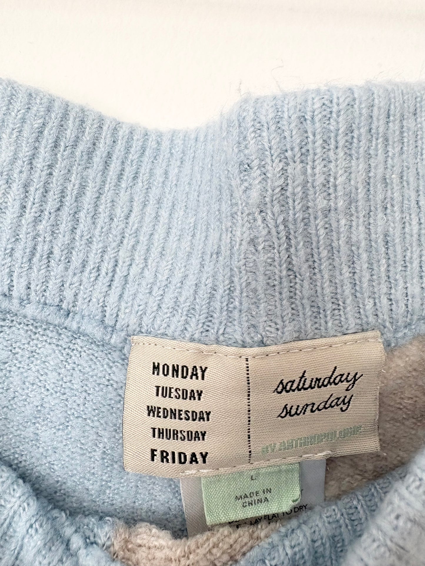 Saturday sunday Leah colorblock sweater set Large