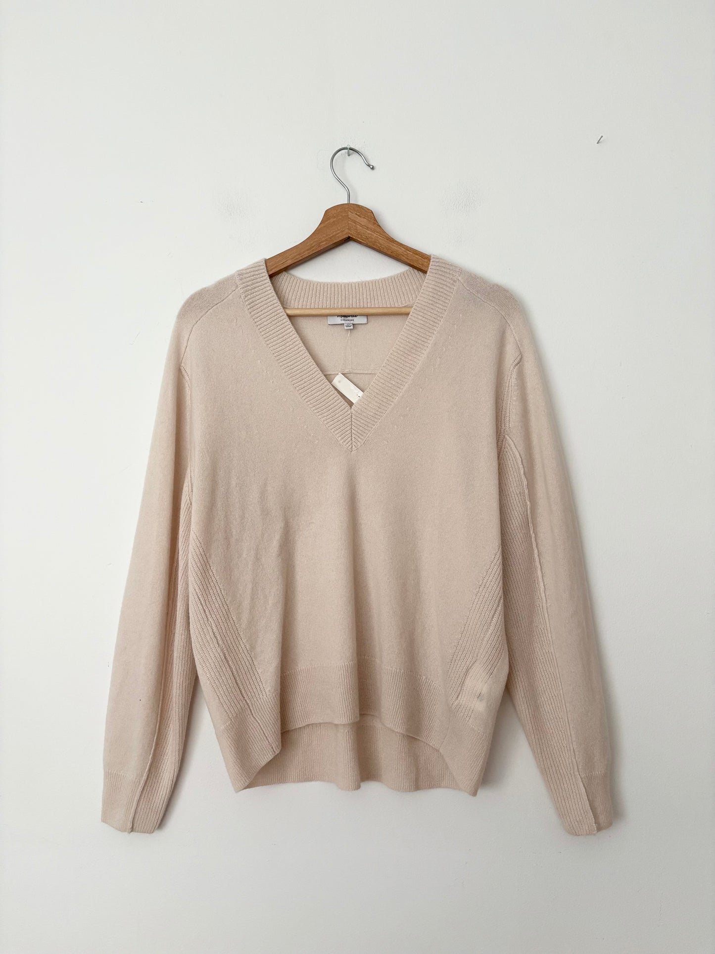 Madewell cashmere V neck sweater XS/S