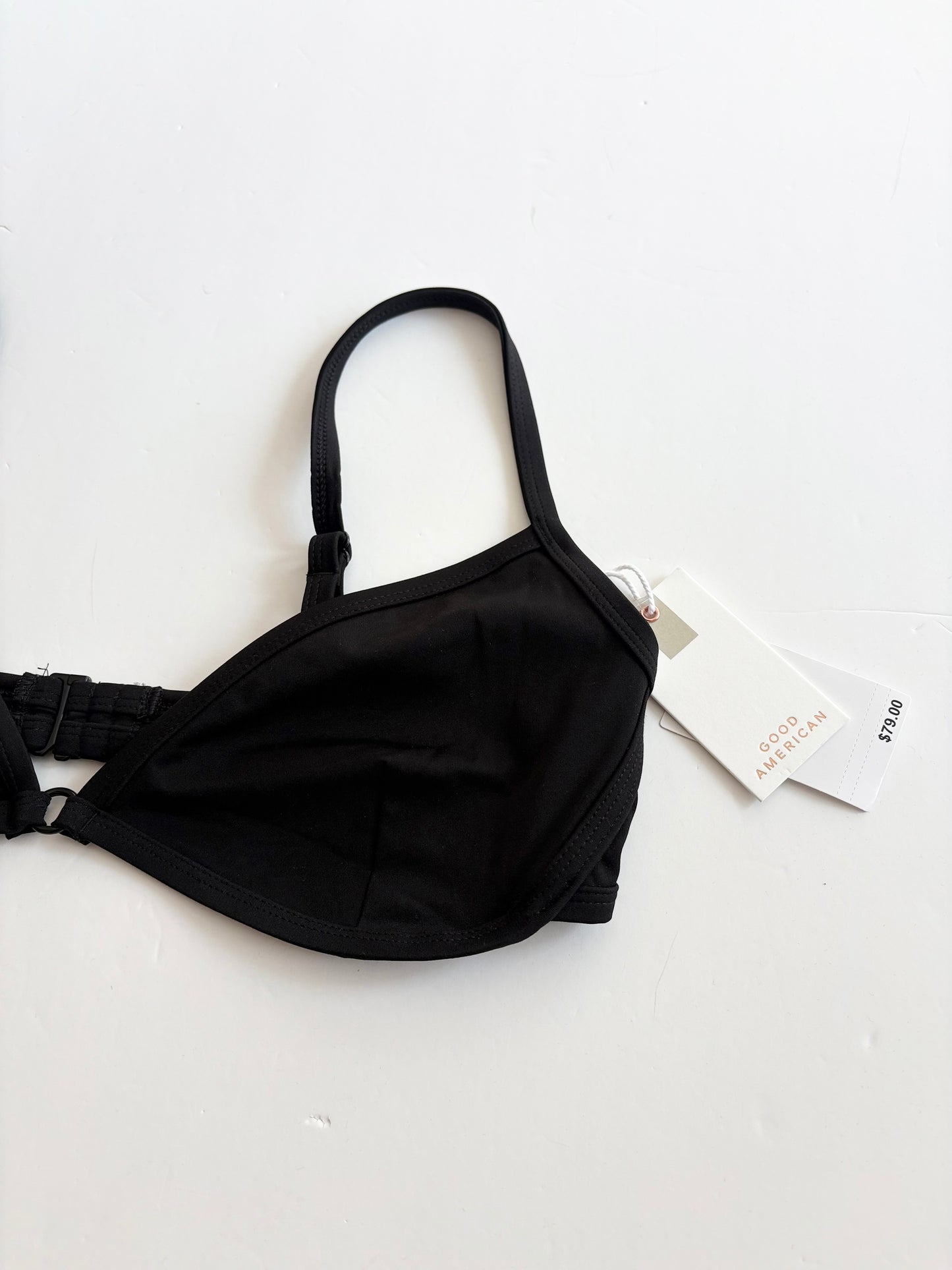 Haut de bikini triangle américain noir L/XL