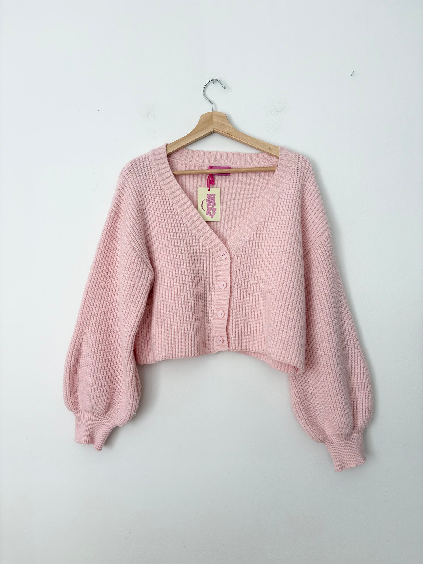 Edikted Sabrina chunky knit crop cardigan S/M
