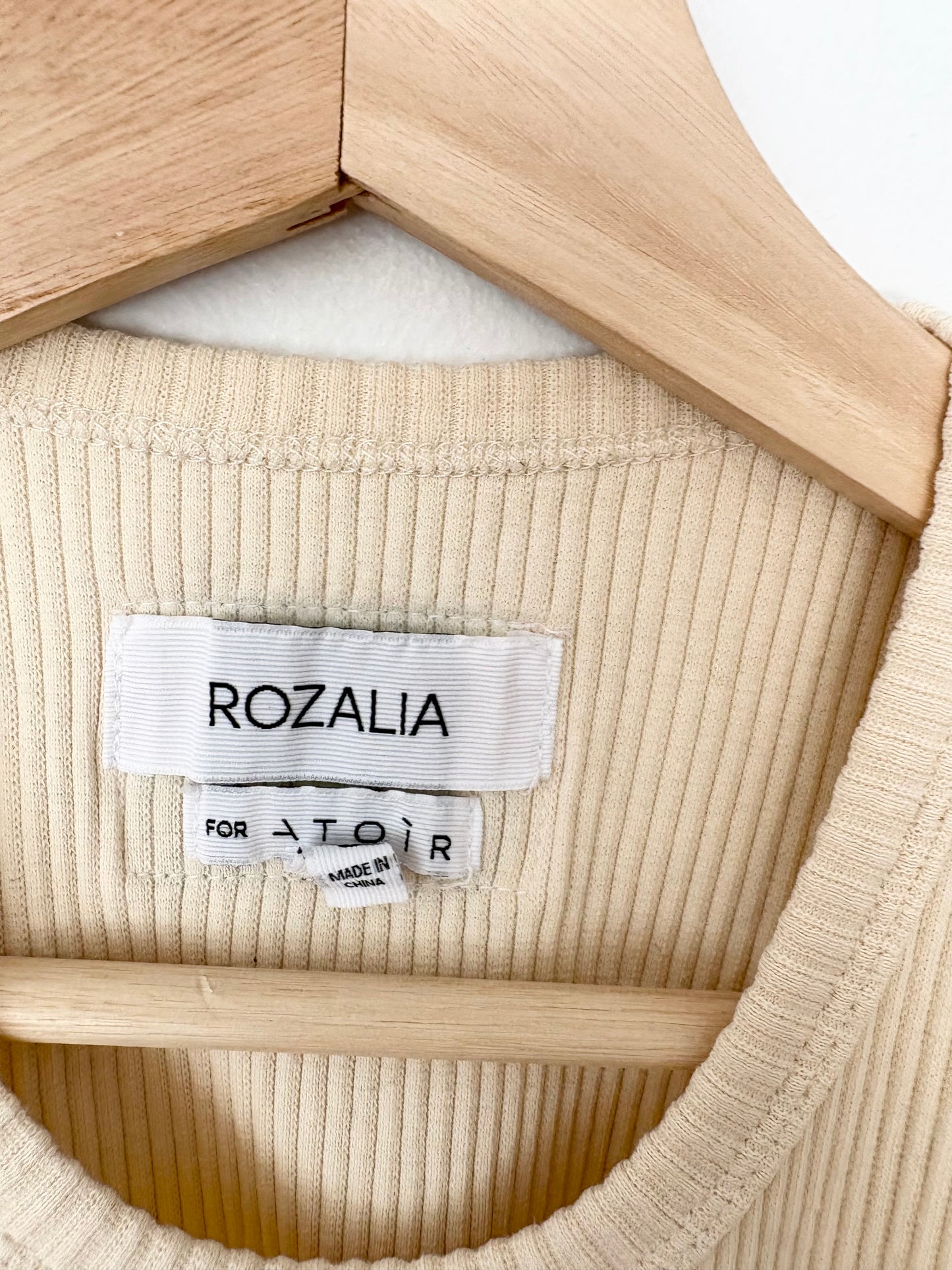 Rozalia X Atoir ribbed tank top small